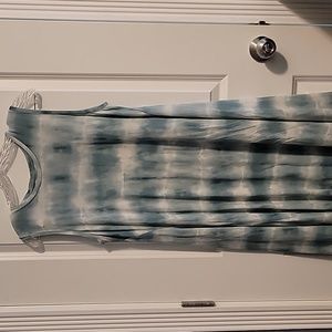 Style and Co green tie dye t-shirt dress